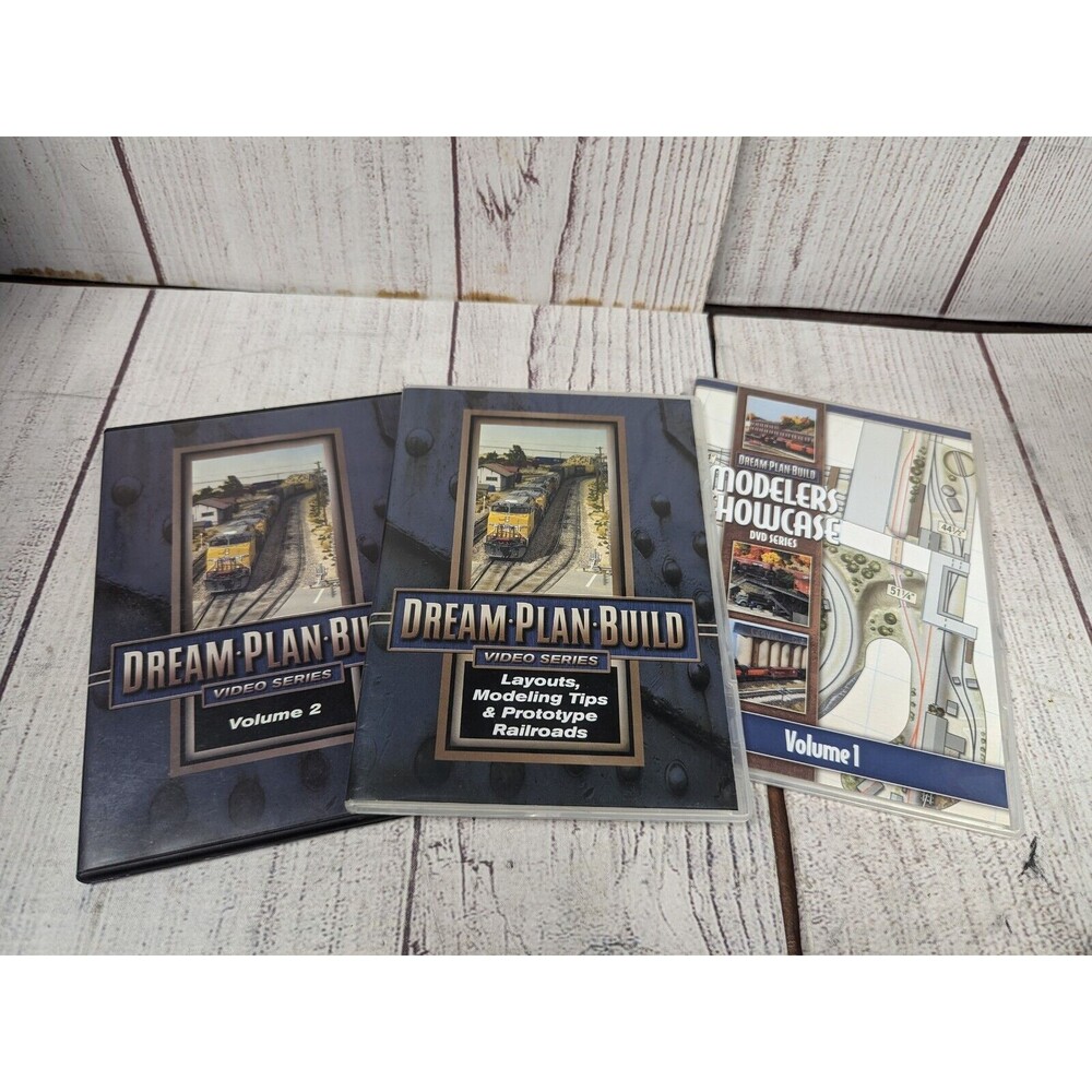 Model Railroad DVD Set x3: Dream Plan Build Layouts Modeling, Showcase, & Vol. 2